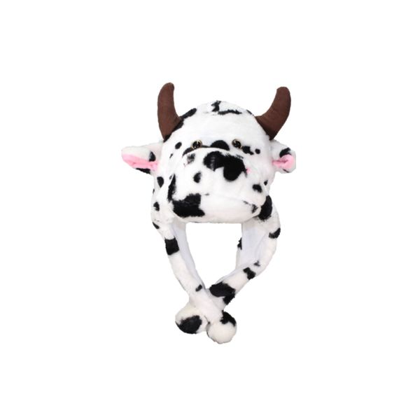 Cow Plush Animal Hat/ Beanie with Ear Flaps