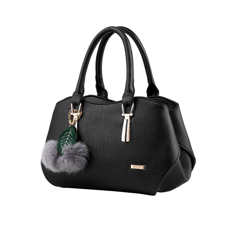 Fashion Women PU Leather Handbag Shoulder Bag-Black | Shop Today. Get ...