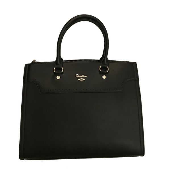 David Jones PU Leather Tote CM5030 - Black