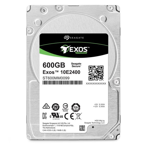 Seagate Exos 10E2400 600GB 512e/4KN SAS 2.5" Hard Drive