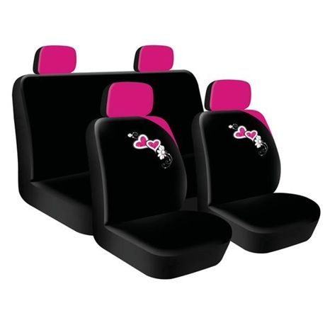 Car Seat Cover 8pc Pink Heart Blooms In South Africa Takealot Com - Pink Cover Seats For Cars
