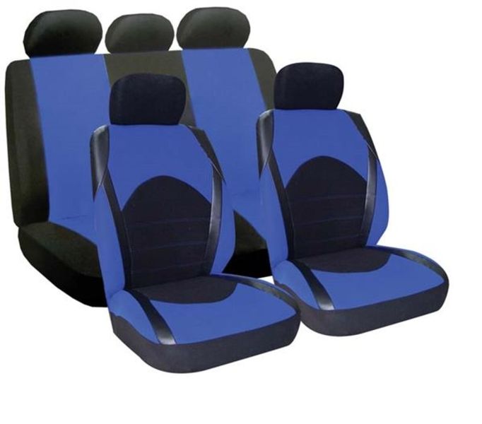 CAR SEAT COVER 9PC BLUE DINO
