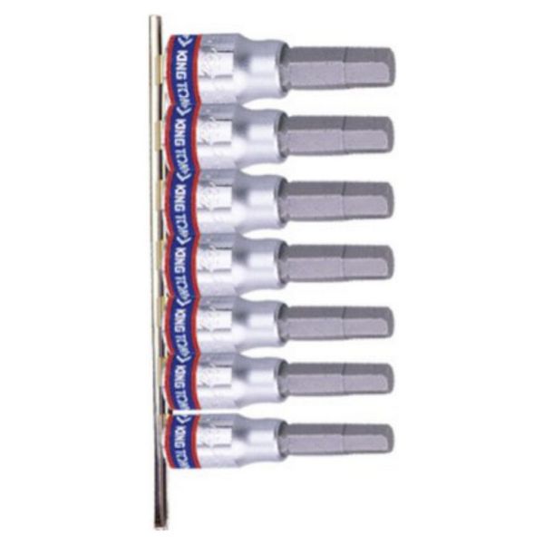 KING TONY SOCKET SET HEX BIT SOCKETS H3 - H10 7PC