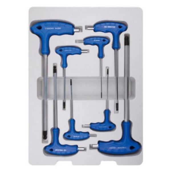 KING TONY ALLEN KEY SET 8PC L HANDLE BALL POINT 2-10mm