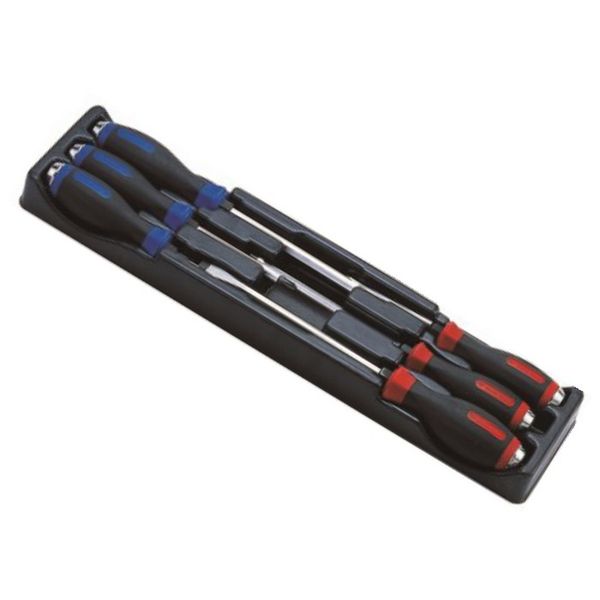 KING TONY SCREWDRIVER SET HEX SHANK HEAVY DUTY 6PC