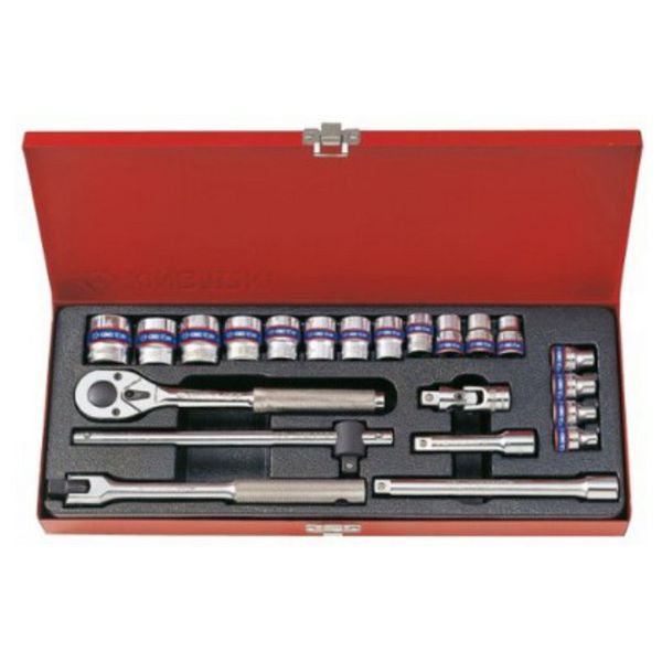 KING TONY SOCKET SET 3/8"DR 6-22mm 12P