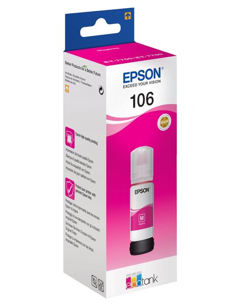 Epson 106 Ecotank Magenta Ink Bottle (70ml)