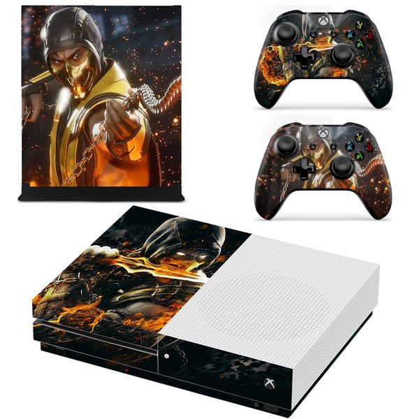 Decal Skin Compatible with Xbox One X - Scorpion Fire (Decal Only)