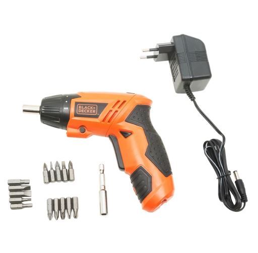 BLACK+DECKER - 4.8V Cordless Screwdriver Set - 15 Accessories