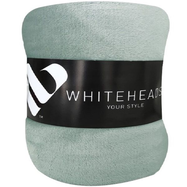 Whiteheads Faux Fur Blanket Throw - Ice Blue