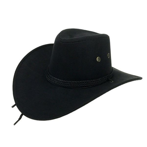 Black Farm Cow Boy Summer Sun Hat for Men