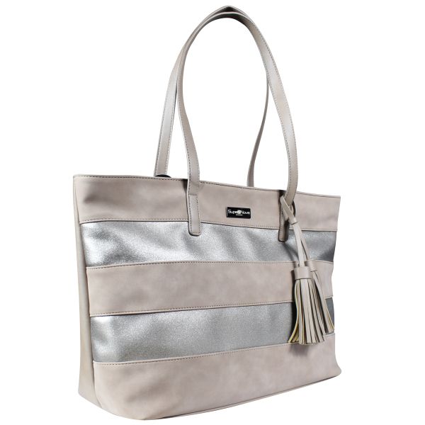 Supanova Tassles Ladies Laptop Bag - Taupe
