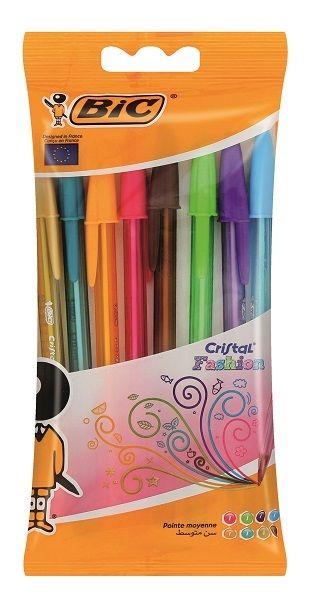 BIC - Cristal Fashion Colours - Pouch 8's