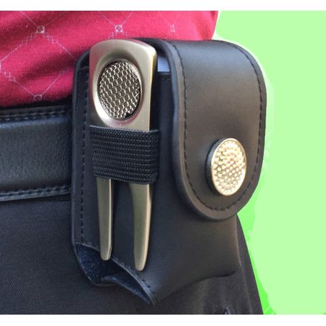 Mini Pocket Leather Golf Ball Storage Pouch Portable Golf Waist