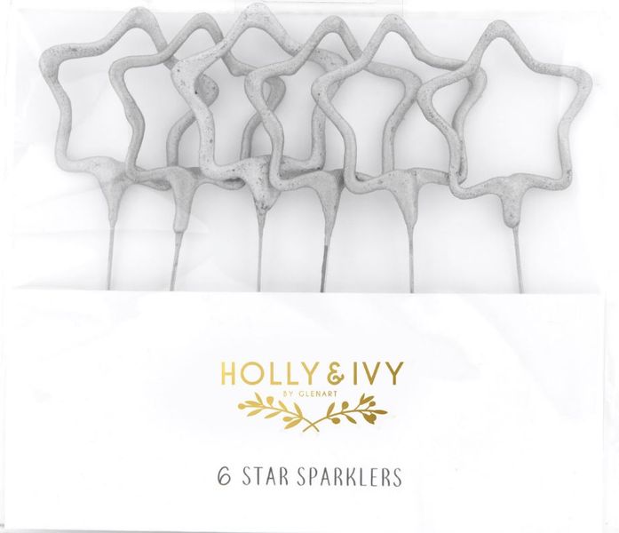Luxury Star Sparklers 6’s - Silver