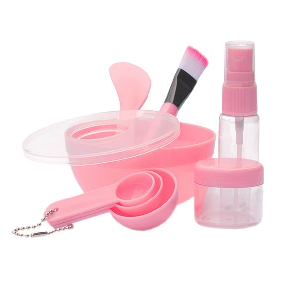 9-In-1 DIY Face Mask Mixing Bowl Set - Pink