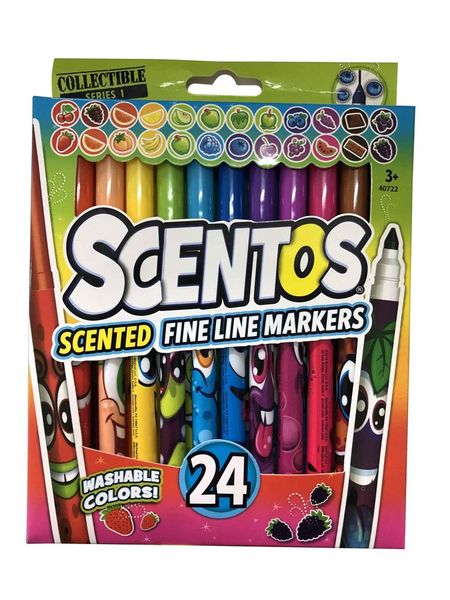 Scentos Scented Fine Line Markers 24 Pack