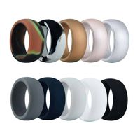 Rubber wedding hot sale band sets