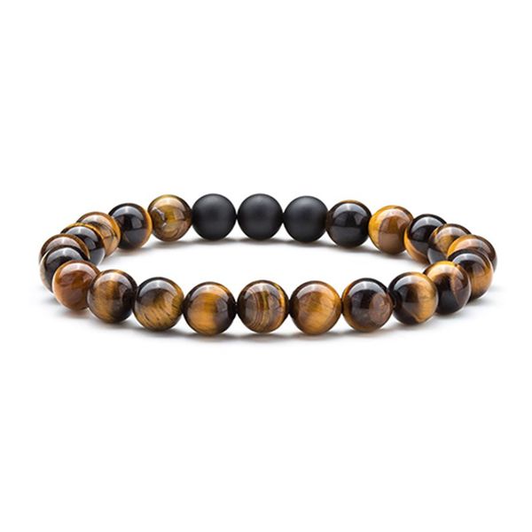 8mm Tiger Eye Bead Bracelet