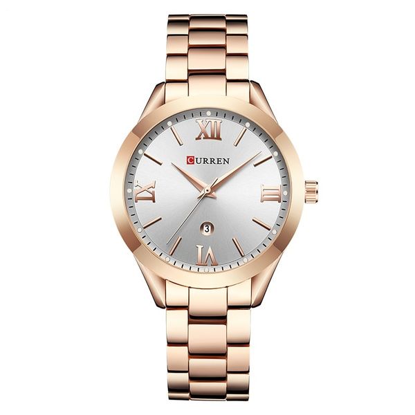 Rose Gold Strap White Face image