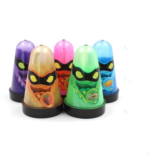 Monster Ninja Crystal Glitter Slime - Set of 5
