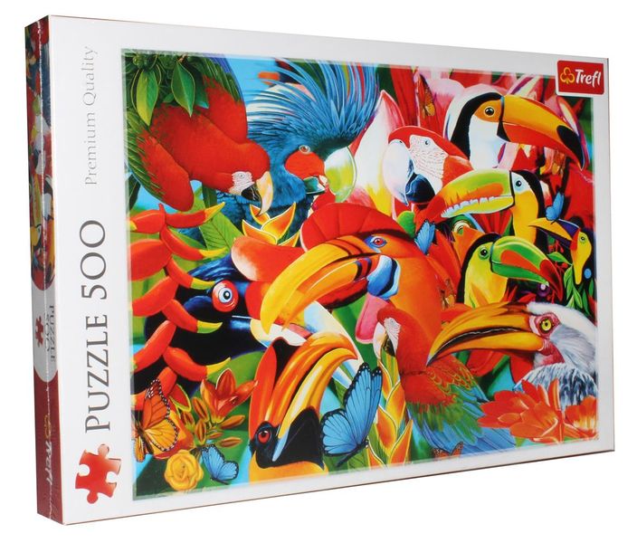 Trefl-500 pc puzzle Colourful Birds