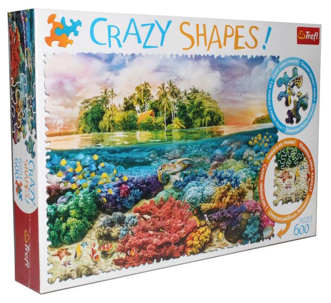 Trefl-600 pc Puzzle Crazy Shapes:Tropical Island