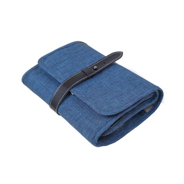 Compact Travel Cable Organizer Portable Electronics Accessories Bag-Blue