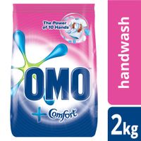OMO With A Touch Of Comfort Hand Washing Powder 2kg (Pack of 9) | Buy ...