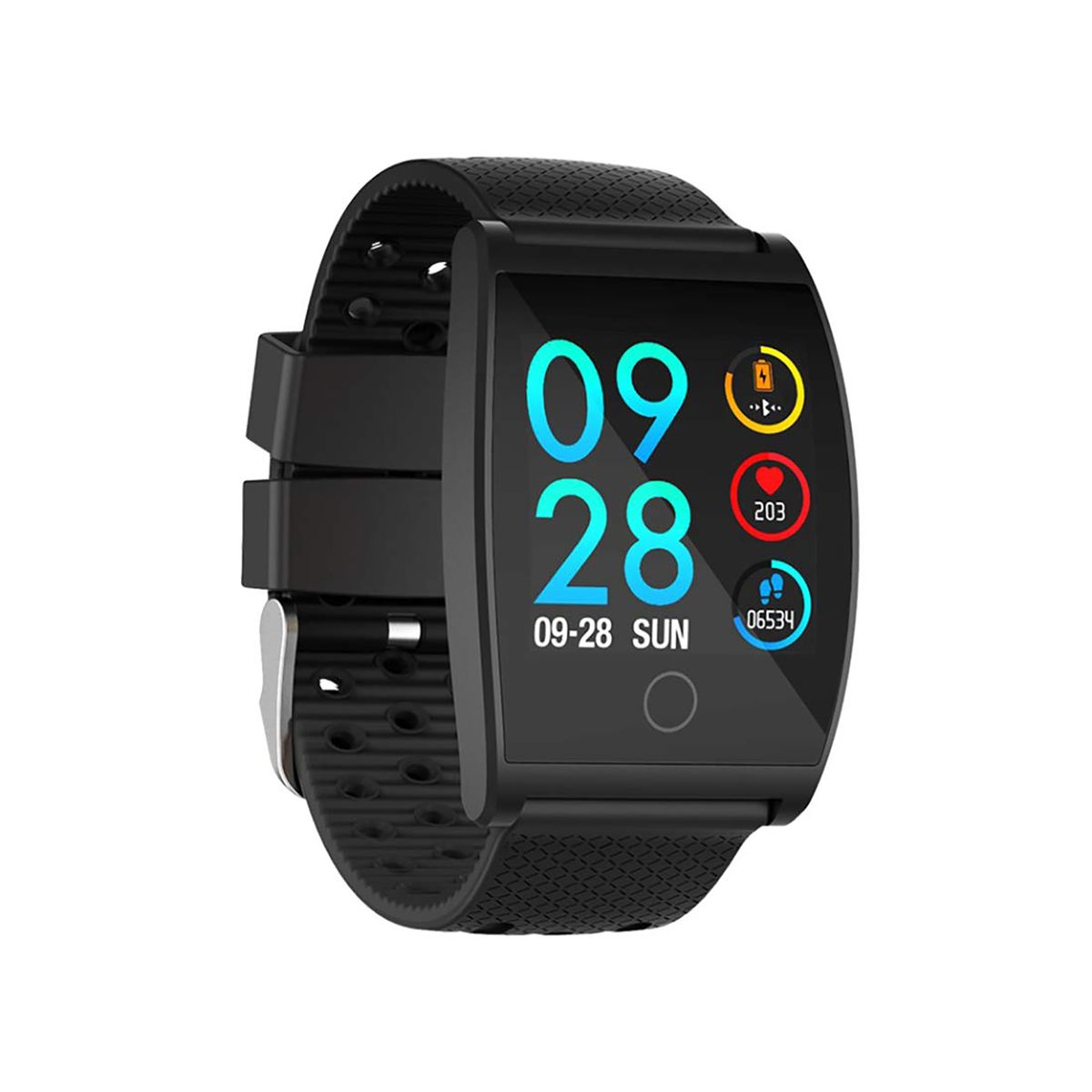 Smart Watch Heart Rate Monitor Tracker Fitness Sports Watch Black