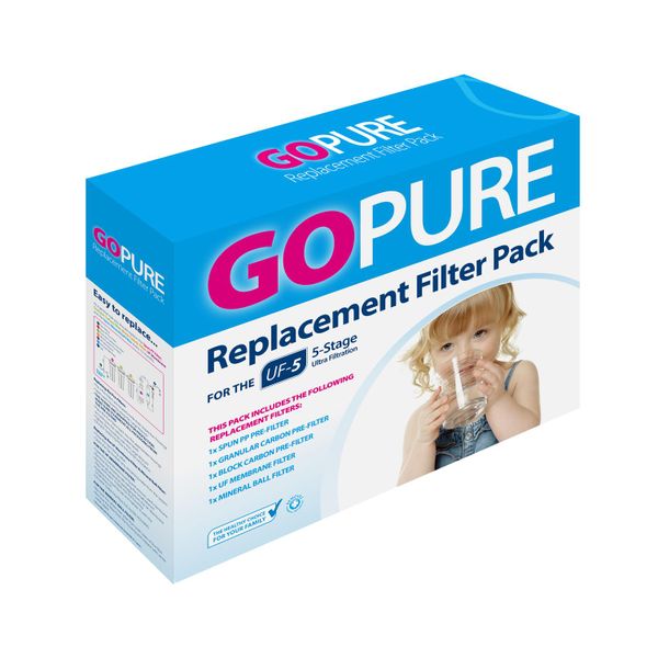 Go Pure 5 Stage Water Filtration Replacement Pack