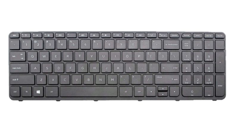 Keyboard with Frame for HP 250 G3, 255 G3, 15-E Series &amp; 15-N Series