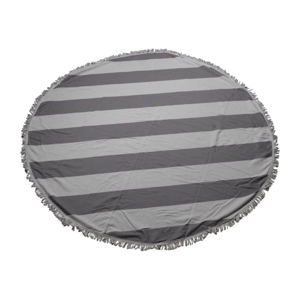 Launch Republic Striped Round Beach Towel