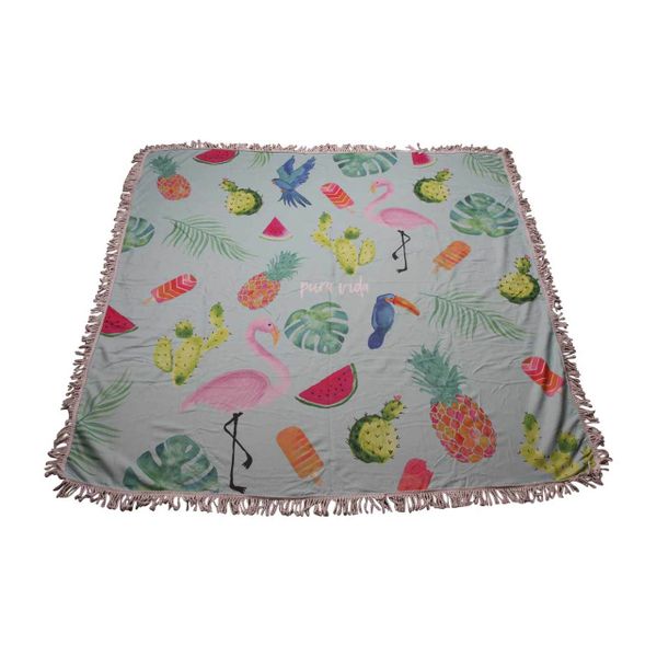 Launch Republic Summer Party Square Beach Towel