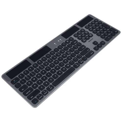 MACALLY - Solar powered slim Bluetooth wireless keyboard for Mac
