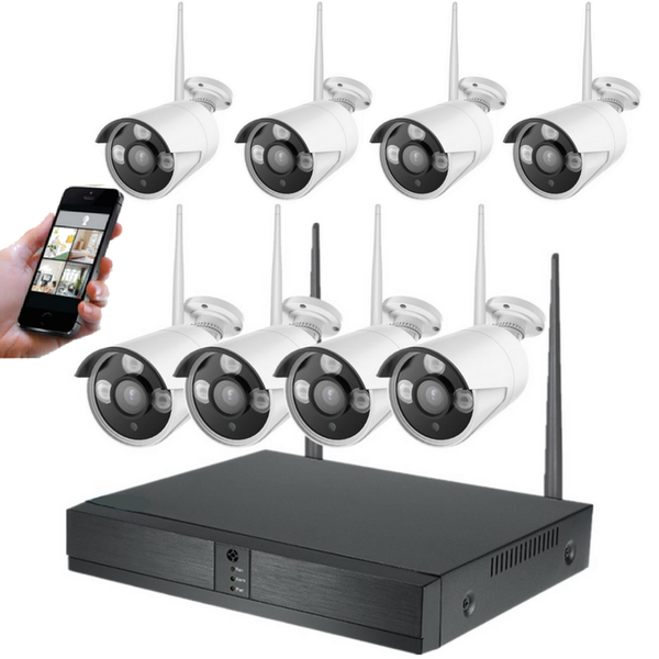 8 Camera 8 Channel HD Wireless 5G CCTV Security Surveillance Kit