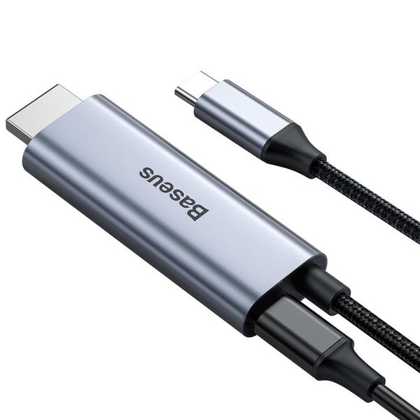 Baseus 1.8m Video USB Type-C to HDMI Cable with Type-C PowerDelivery Port