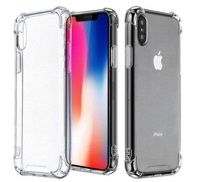 Nexco Shockproof Cover Case for iPhone X &amp; XS - Clear Transparent