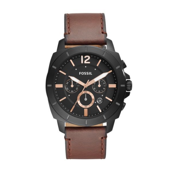 Fossil Privateer Sport Brown Leather Watch - BQ2380IE | Buy Online in ...