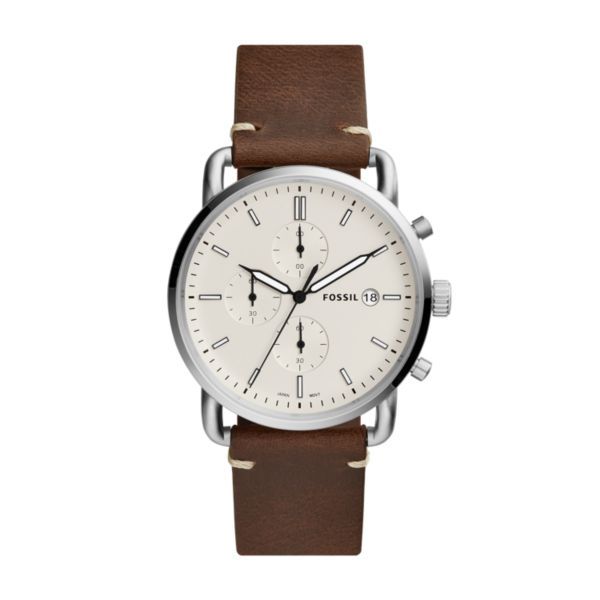 Fossil Commuter Chrono - Ec Brown Leather Watch - FS5402