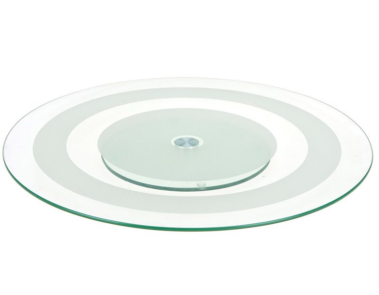 Excellence Homeware Serving Plate Glass Rotating