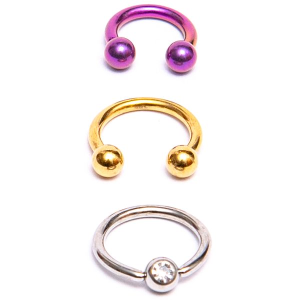 Fabulae Daith/Helix/Trag/Smiley/Septum Piercing Set, Ari