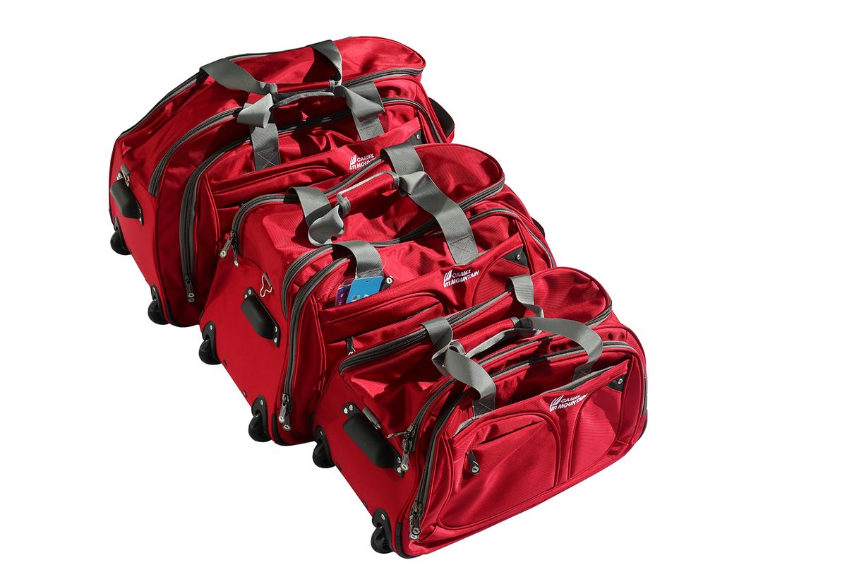 Camel Mountain Deluxe Travel Duffel Bag Bundle- Red | Shop Today. Get ...