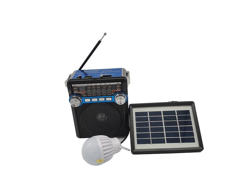 ECCO EC-1361 Portable Solar Radio with torch and Light. USB/FM/SD&amp;TF card