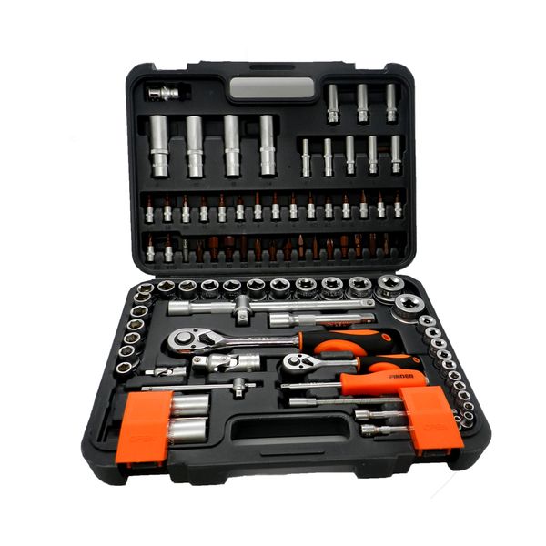 94 Piece 1/4",1/2"DR Socket Tool Set