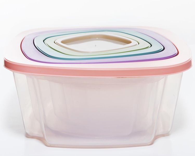 George &amp; Mason - 5 Piece Stackable Lunch Box Set