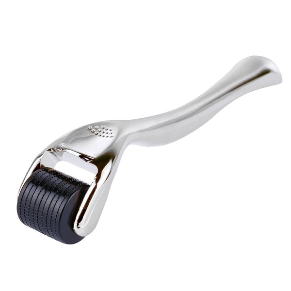 0.25mm 540 Titanium Microneedles Skin Roller - Silver &amp; Black