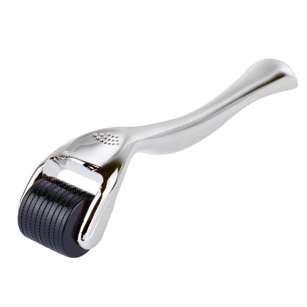 0.5mm 540 Titanium Microneedles Skin Roller - Silver &amp; Black