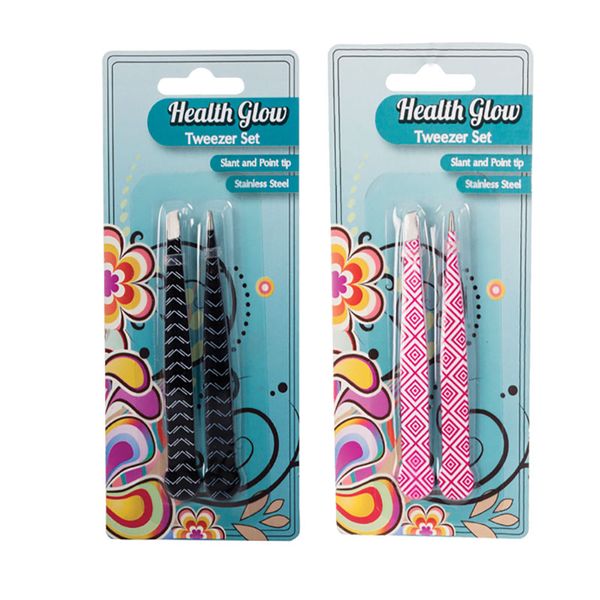 Bulk Pack X 2 Health Glow Tweezers 2 Pc