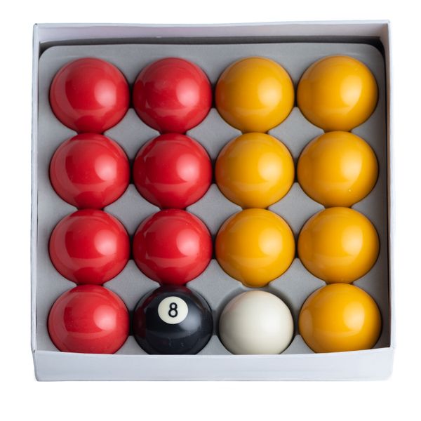 Union Billiards Standard Yellow &amp; Red Pool Balls 2-inch